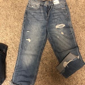 Express high waisted ankle crop